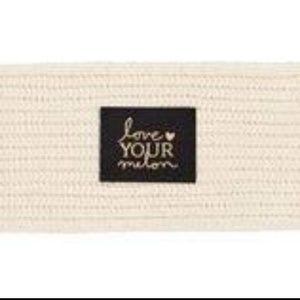 NWT NATURAL REFLECTIVE PATCH KNIT HEADBAND